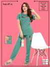 Summer Special Jc 97 A Hosiery Cotton Plain Night Suits Catalog
